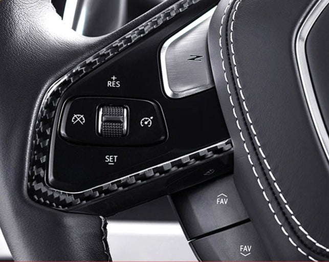 Carbon Fiber Steering Wheels Frame Trim For C8 Corvette