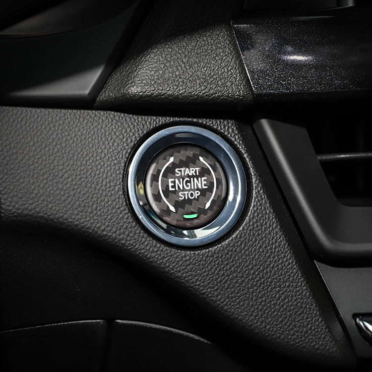Carbon Fiber Start Button Trim For C8 Corvette