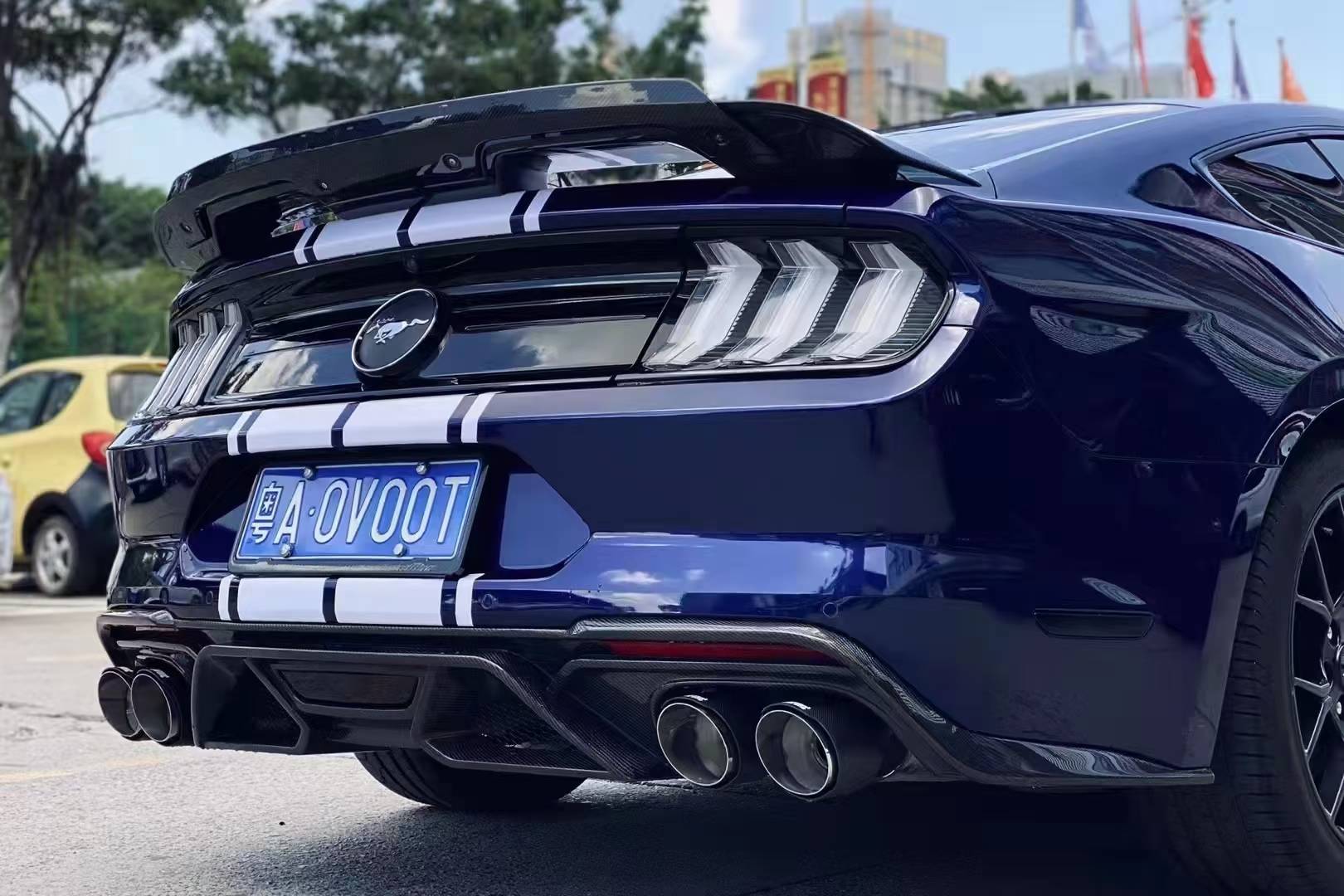 Carbon Fiber GT500 Style Rear Diffuser For Mustang