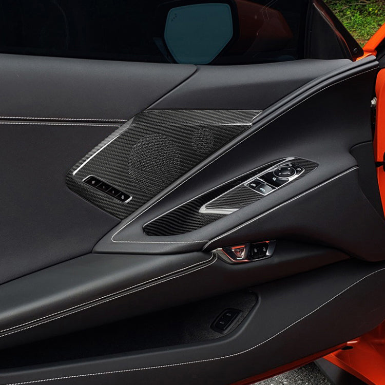 Carbon Fiber Speaker Grills Trim For C8 Corvette
