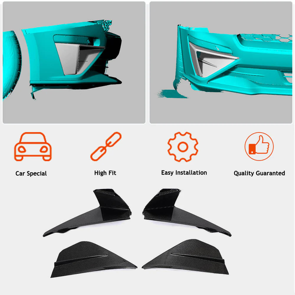 Carbon Fiber Air Vent Cover For GT For Mustang