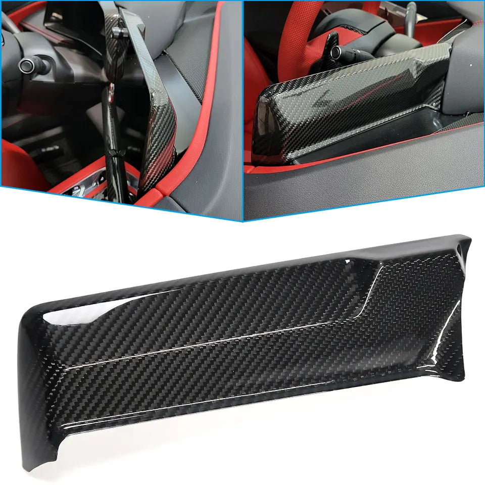 Carbon Fiber Center Dashboard Navigation Screen Trim For C8 Corvette