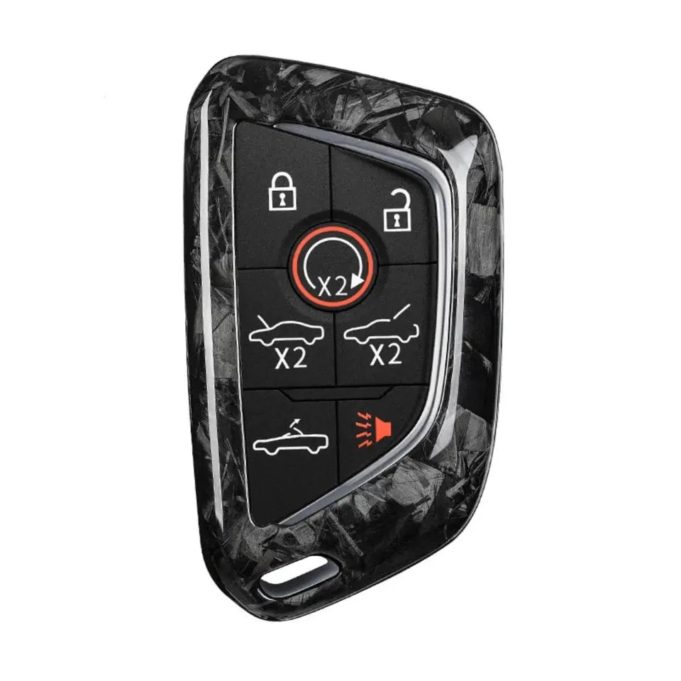 Forged Carbon Fiber Key Cover Trim For C8 Corvette