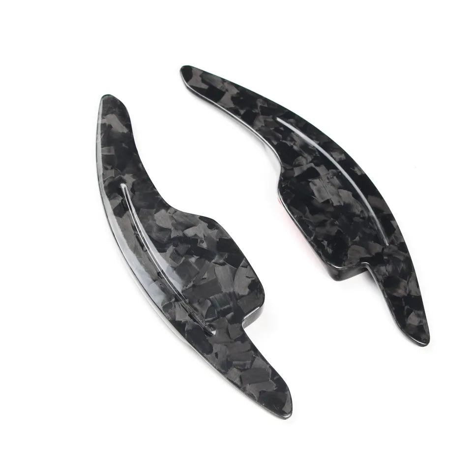 Forged Carbon Fiber Extended Style Paddle Shifter Trim For C7 Corvette