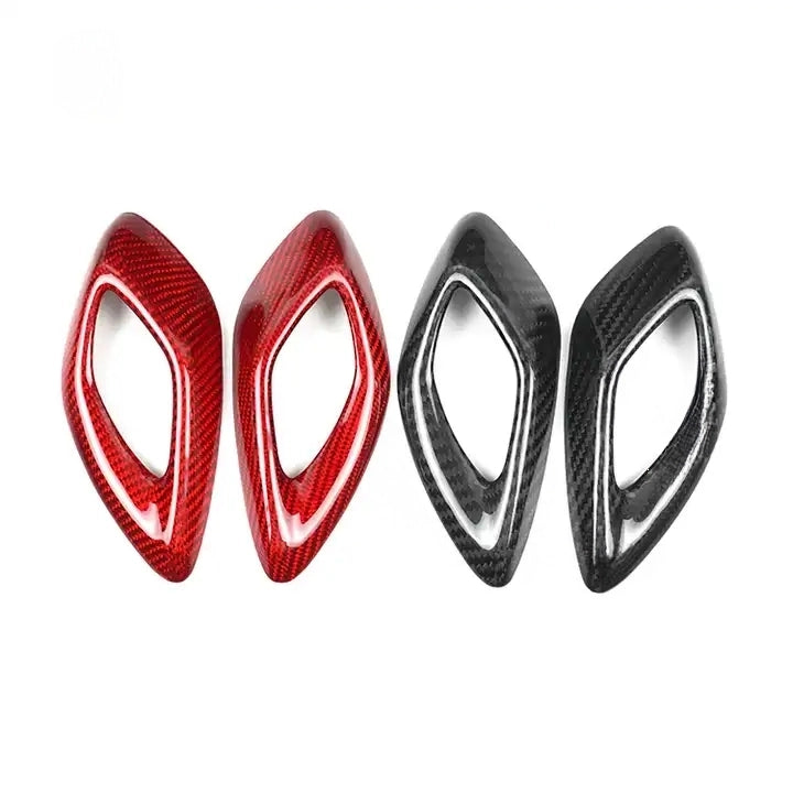 Carbon Fiber Inner Door Handle Cover Trim For Chevy Camaro