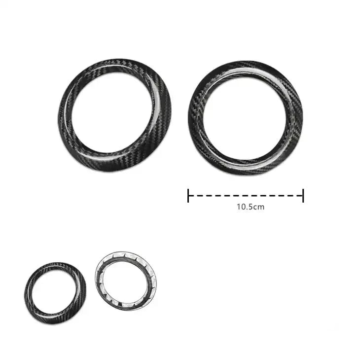 Carbon Fiber Middle Air Vents Cover Trim For Chevy Camaro