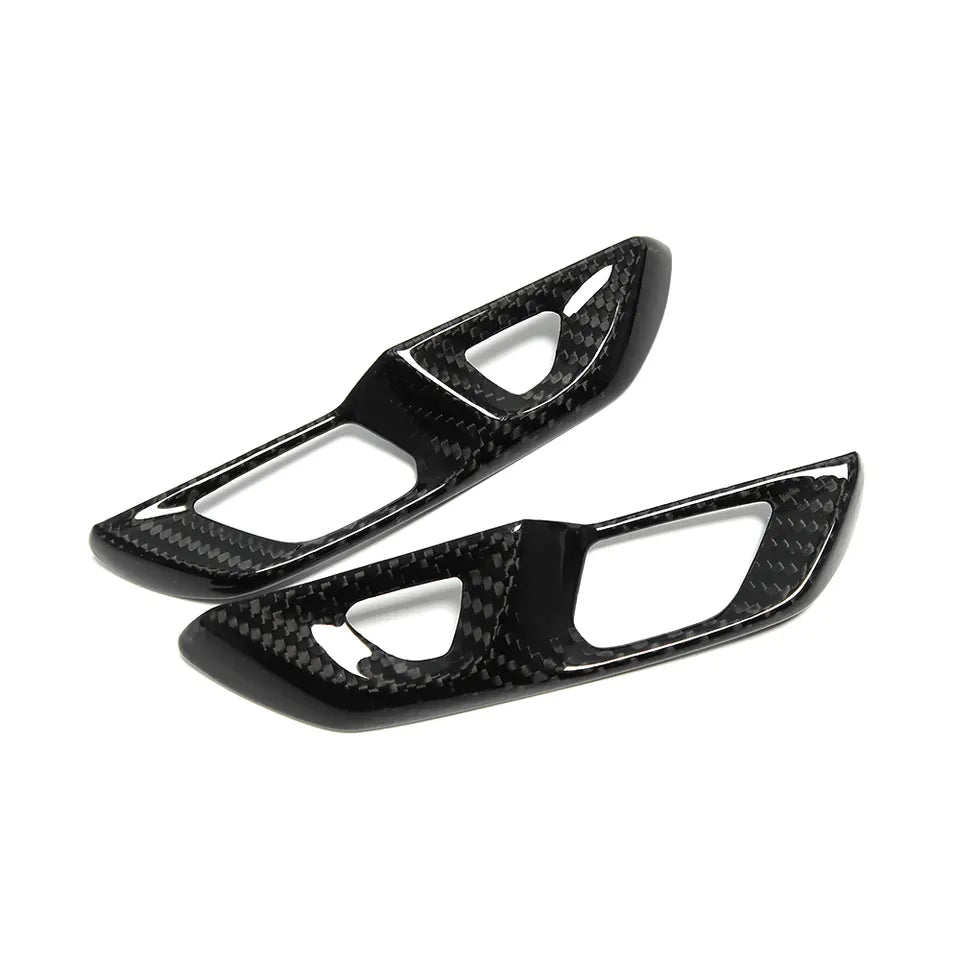 Carbon Fiber Door Lock Switch Button Trim For C8 Corvette