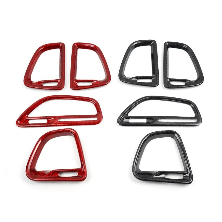 Carbon Fiber A/C Vent Cover Trim For Dodge Challenger
