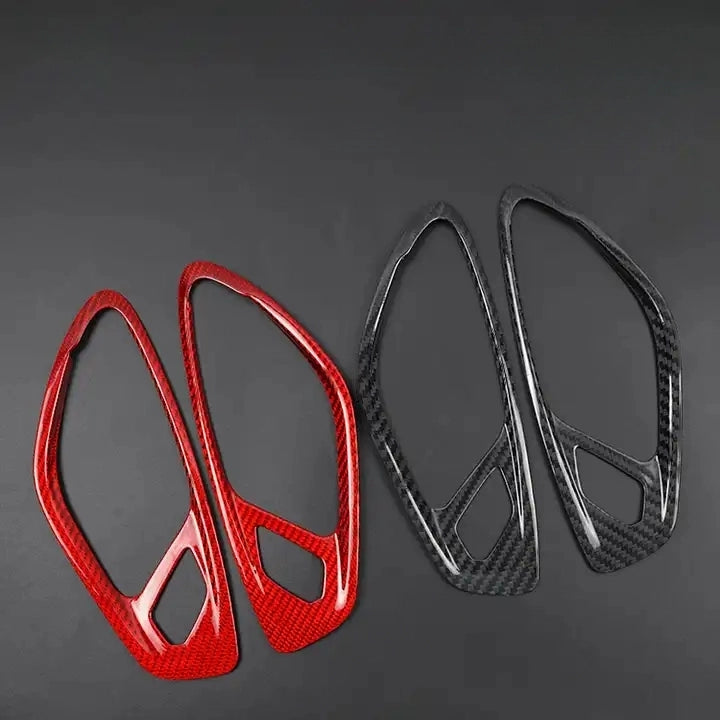 Carbon Fiber Inner Door Bowl Frame Trim For Chevy Camaro