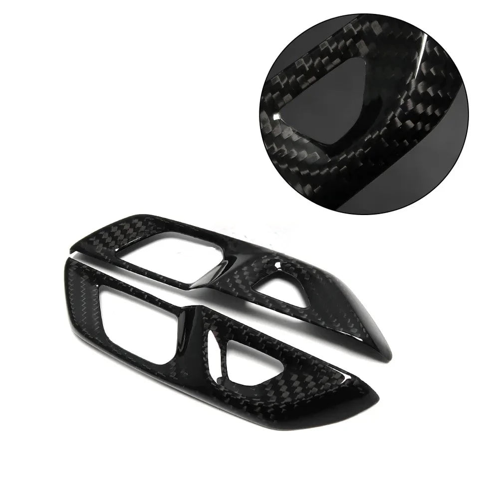 Carbon Fiber Door Lock Switch Button Trim For C8 Corvette