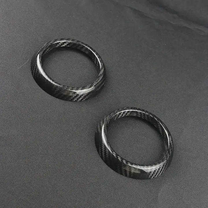 Carbon Fiber Middle Air Vents Cover Trim For Chevy Camaro