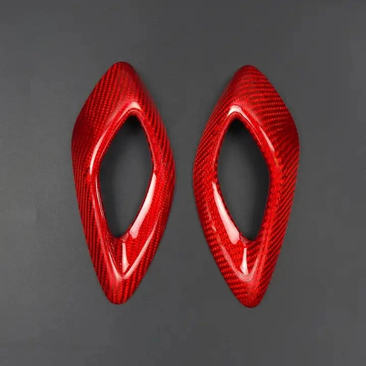 Carbon Fiber Inner Door Handle Cover Trim For Chevy Camaro