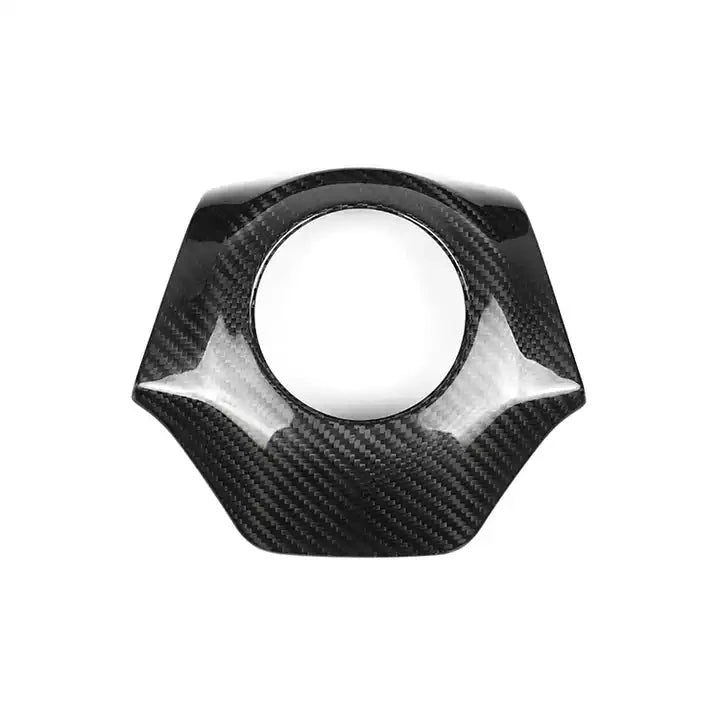 Carbon Fiber Steering Wheel Center Piece Trim For Chevy Camaro