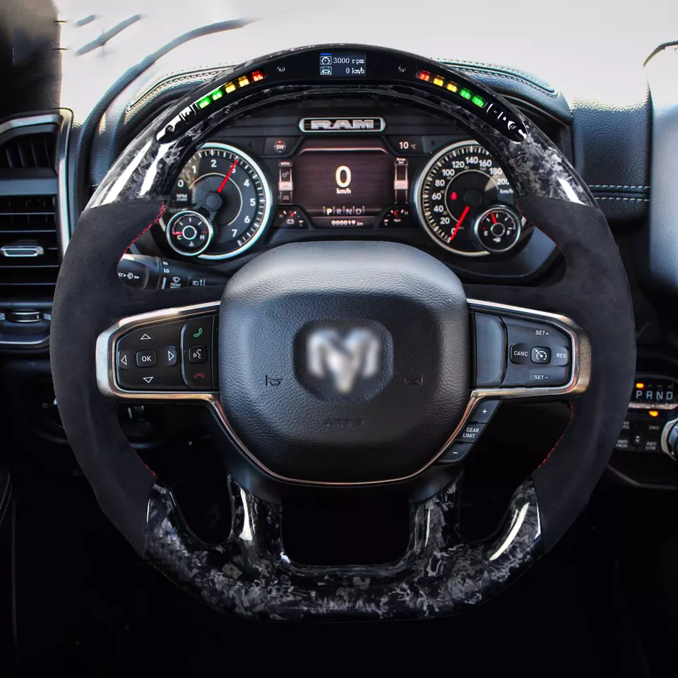 Carbon Fiber Steering Wheel For Ram TRX