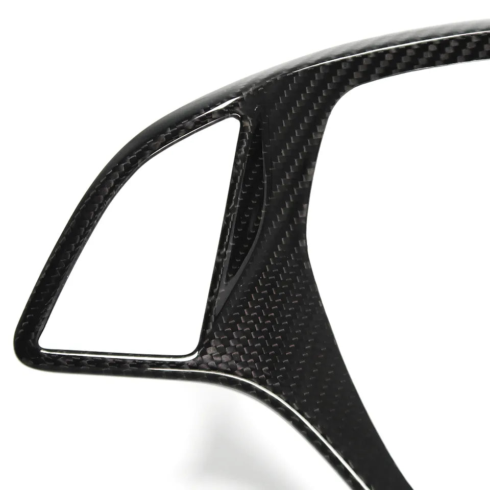 Carbon Fiber Steering Wheel Cover Trim For C7 Corvette