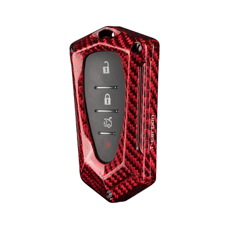Carbon Fiber King Style Key Cover Trim For Chevy Camaro