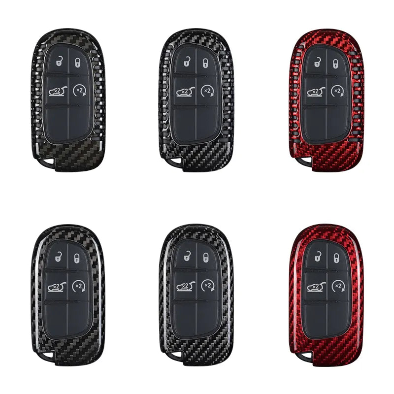 Carbon fiber Key Cover Trim For Dodge Durango