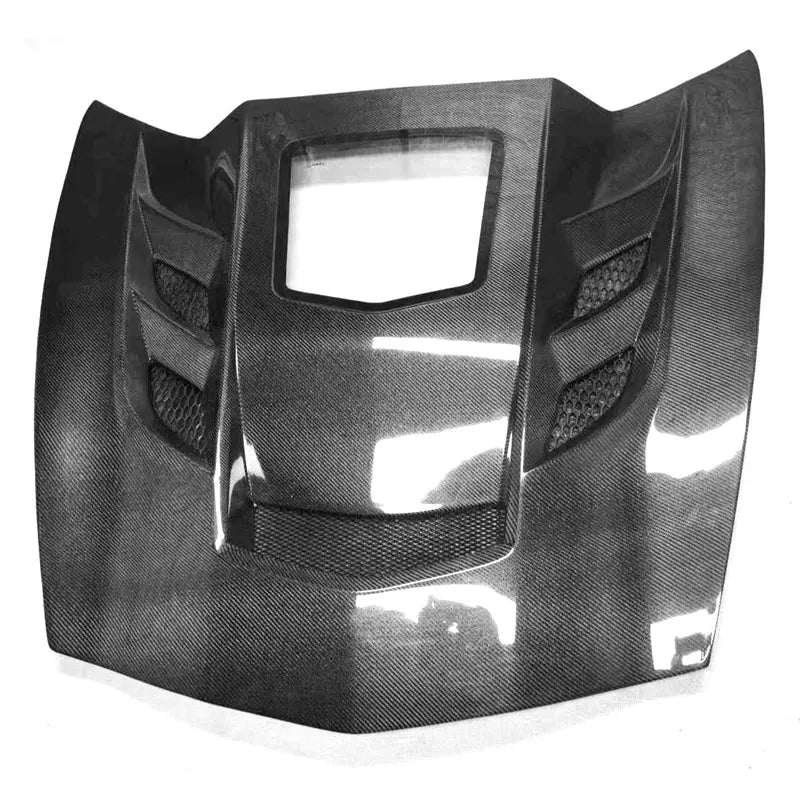 Carbon Fiber Exposed Glass Hood For C7 Corvette