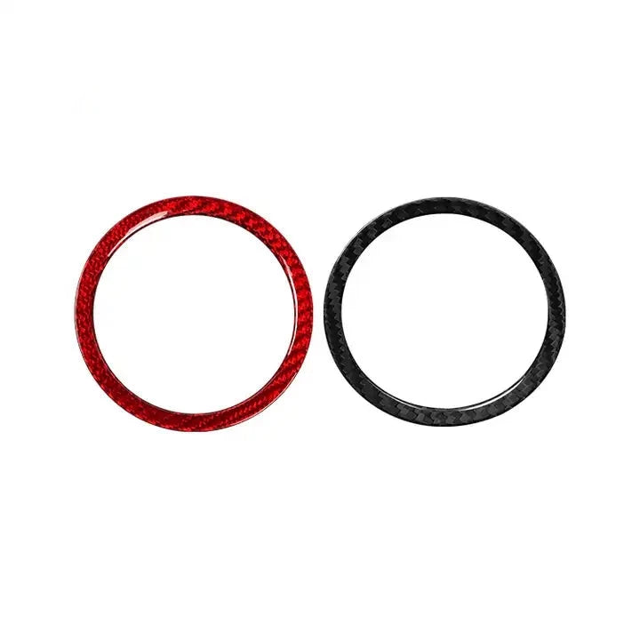Carbon Fiber Air Bag Cover Ring Trim For Chevy Camaro