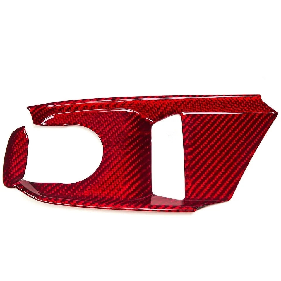 Carbon Fiber Interior Console Mode Gear Control Transmission Trim For C8 Corvette