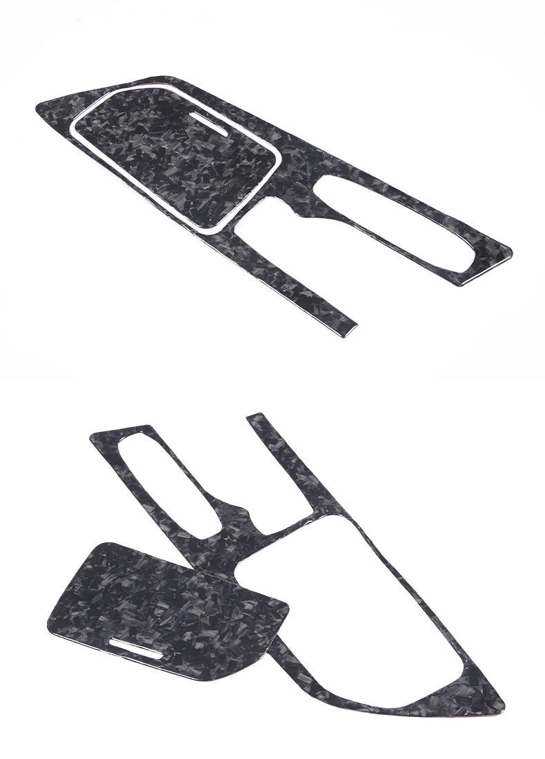 Soft Real Carbon Fiber Central Control Storage Box Sticker Trim For C8 Corvette