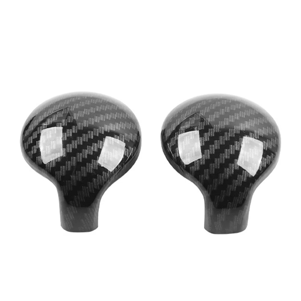 ABS Plastic Carbon Fiber Gear Shift Knob Cover Trim For Mustang