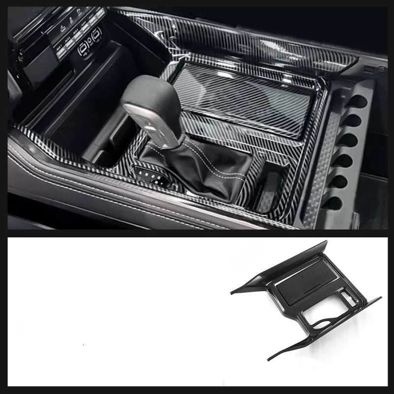 ABS Carbon Fiber Gear Shift Panel Cover For Ram TRX