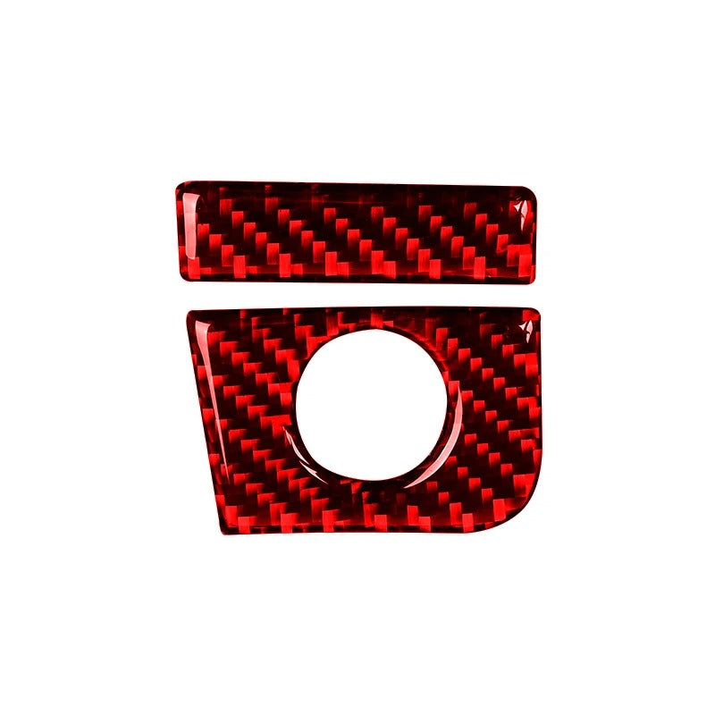 Carbon Fiber Glovebox Button Panel Trim For Mustang