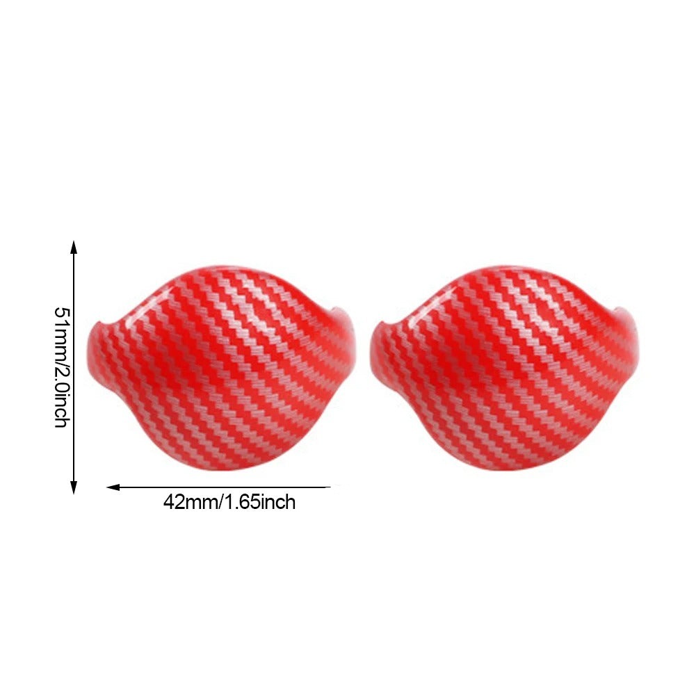 ABS Plastic Carbon Fiber Gear Shift Knob Cover Trim For Mustang