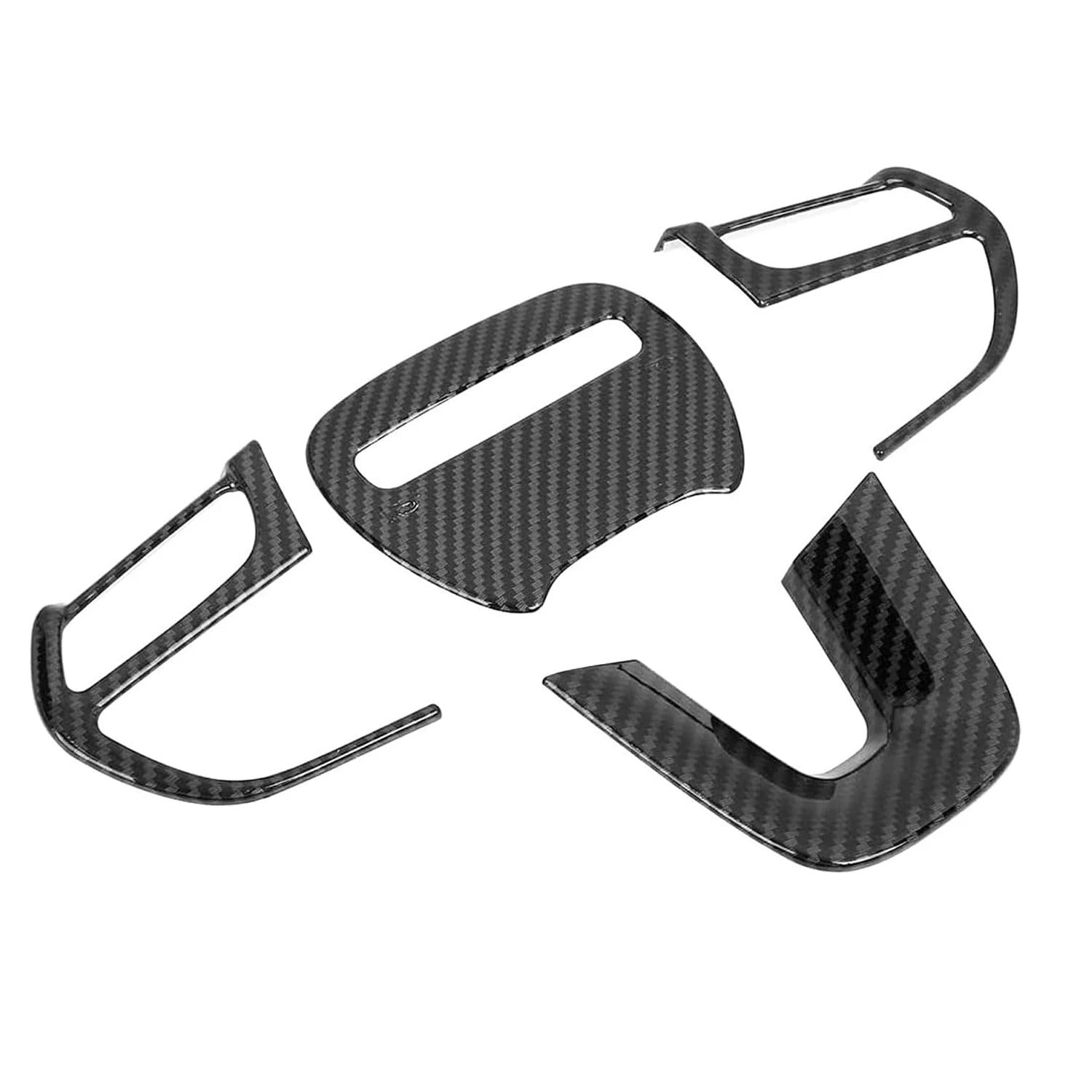ABS Carbon Fiber Steering Wheel Cover Trim For Dodge Durango