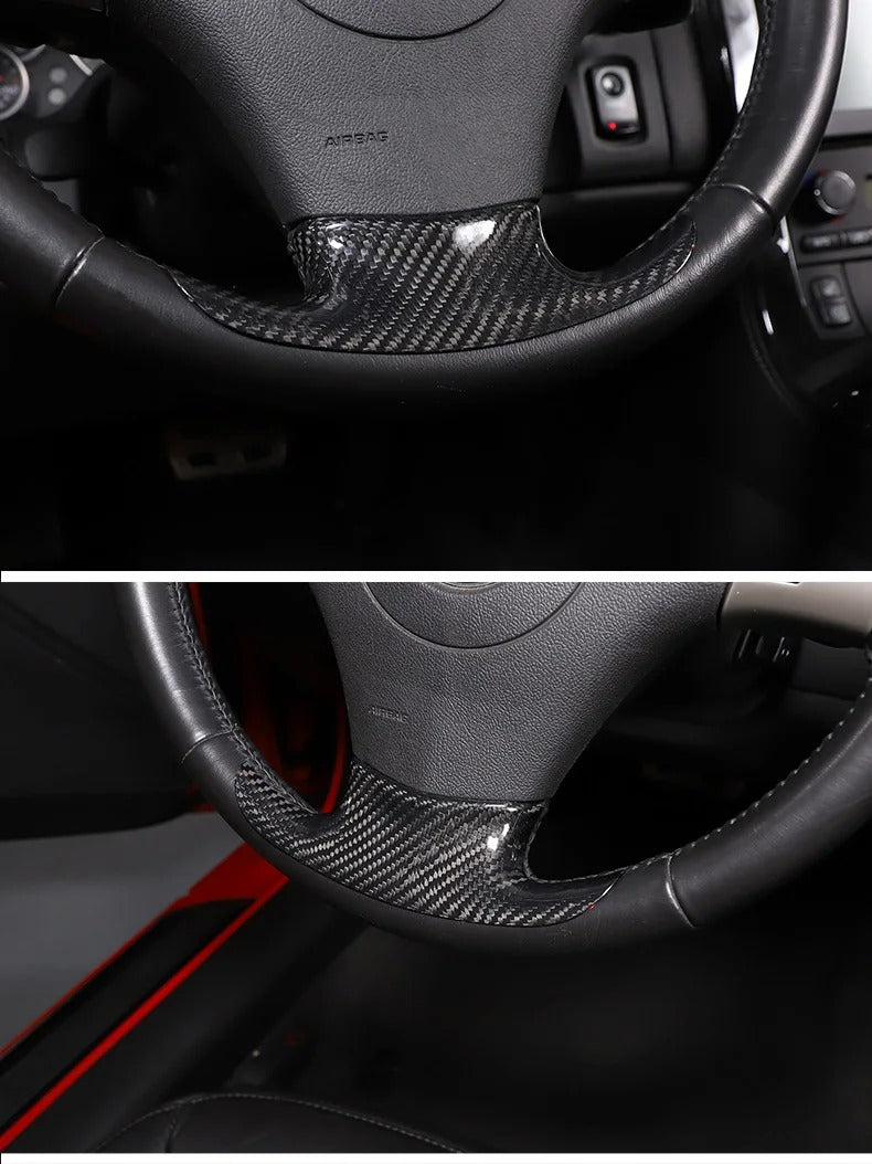 Carbon Fiber Bottom Steering Wheel Cover Trim For C6 Corvette