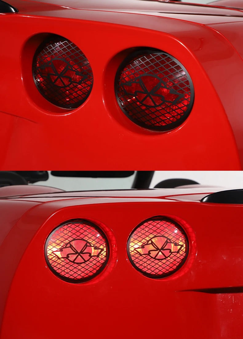 Stainless Steel Rear Tail Light Cover For C6 Corvette
