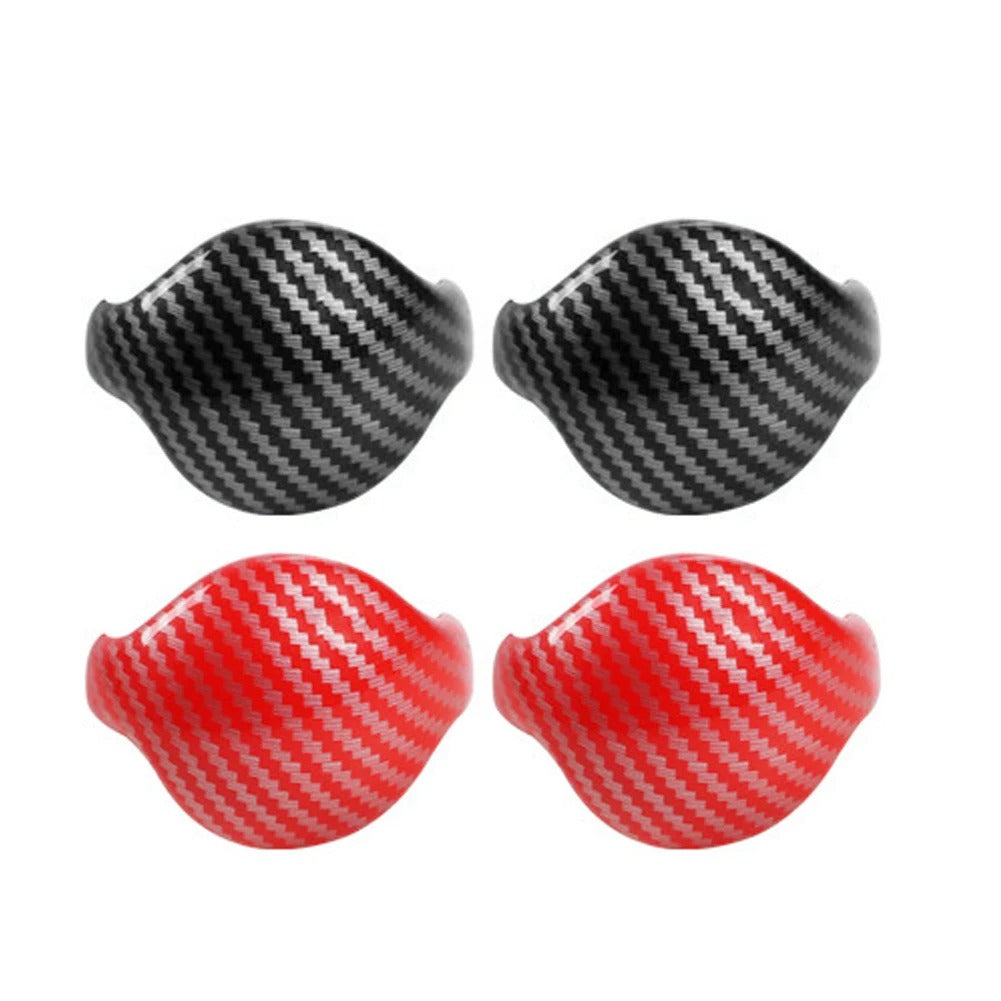 ABS Plastic Carbon Fiber Gear Shift Knob Cover Trim For Mustang