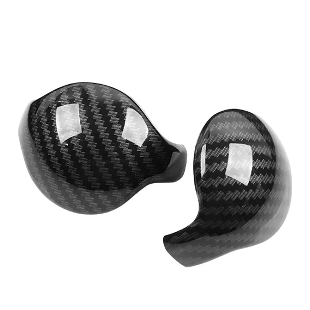 ABS Plastic Carbon Fiber Gear Shift Knob Cover Trim For Mustang