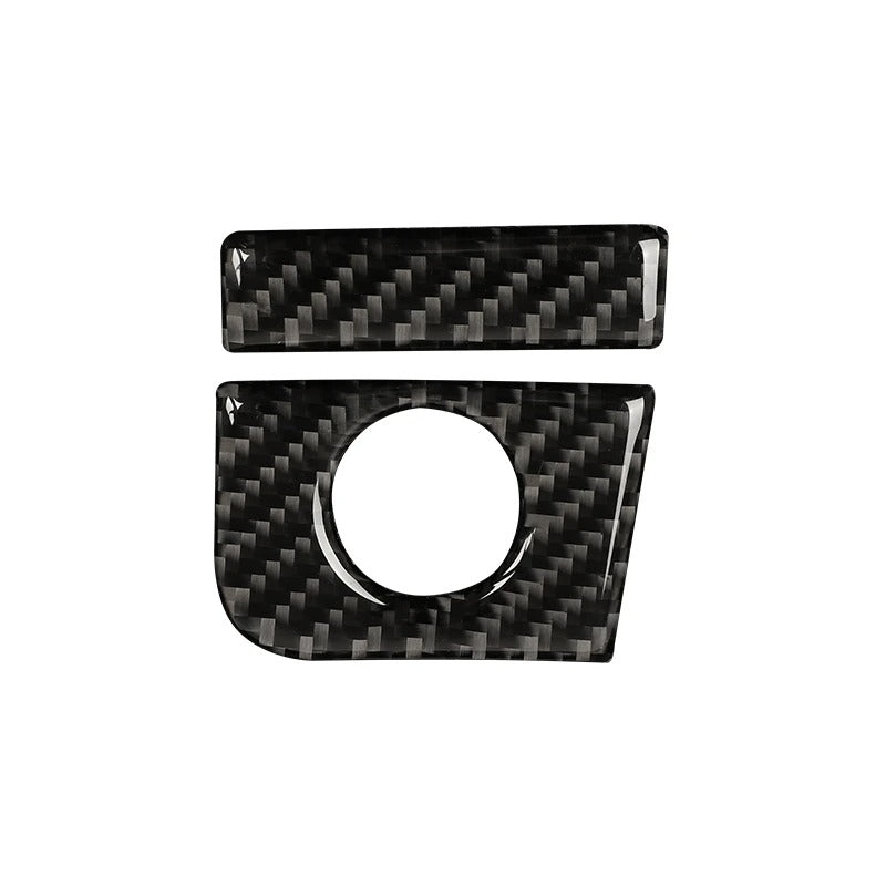 Carbon Fiber Glovebox Button Panel Trim For Mustang