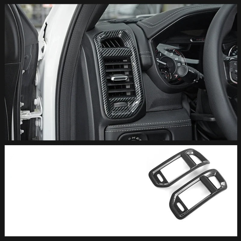 ABS Carbon Fiber AC Vent Cover For Ram TRX