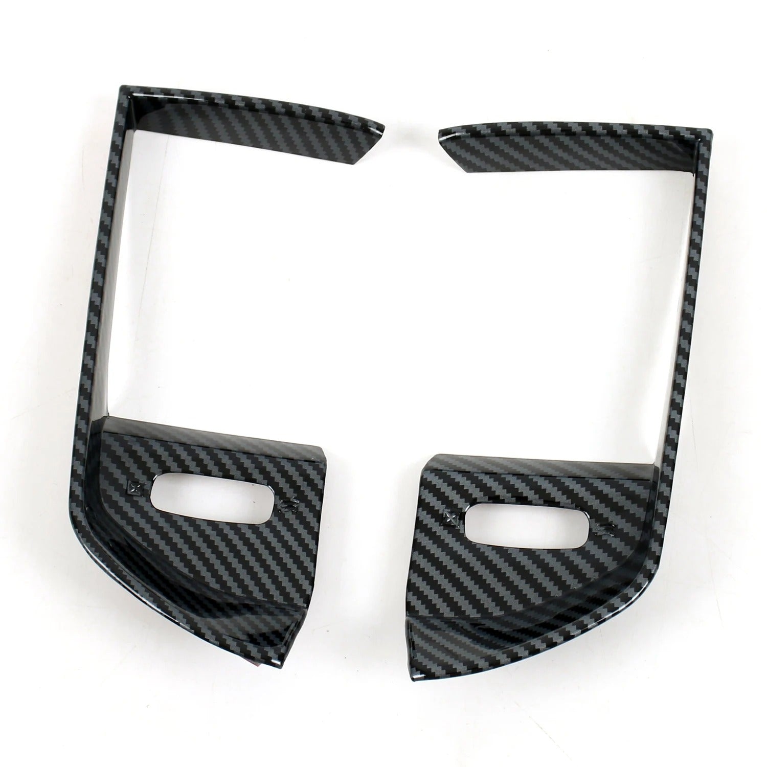 ABS Carbon Fiber Center Console Air Vent Cover For Ram TRX