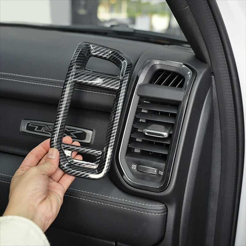 ABS Carbon Fiber AC Vent Cover For Ram TRX