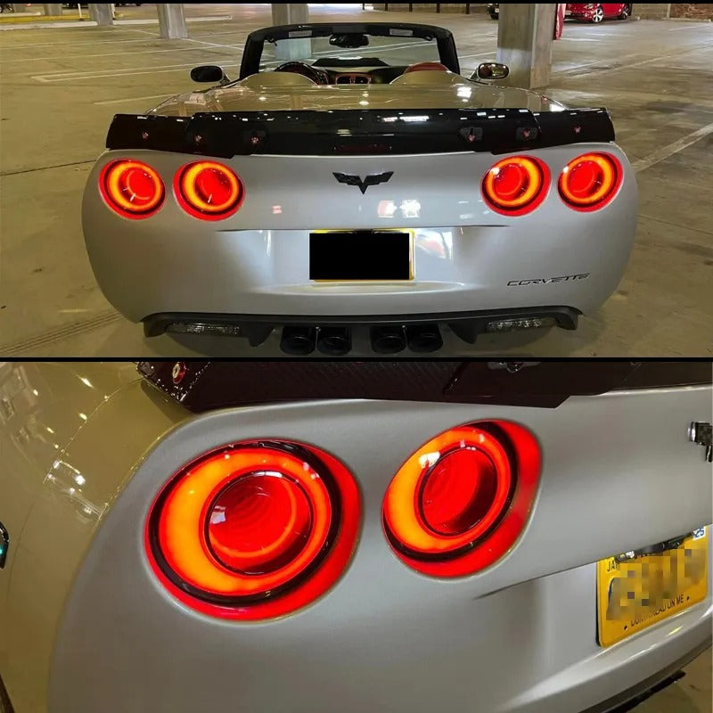 4pc 3D Optic LED Tail Light For C6 Corvette