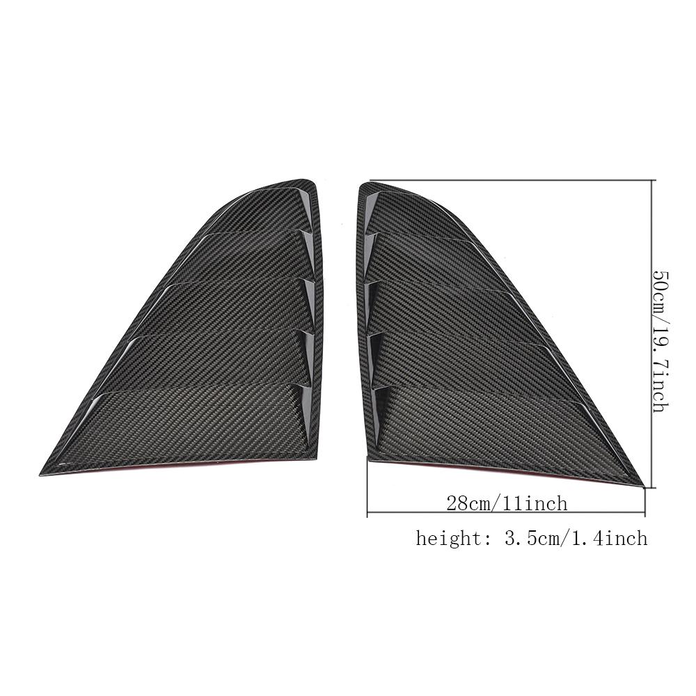 Carbon Fiber Rear Window Vents For Mustang