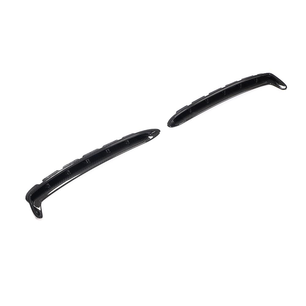 Carbon Fiber Front Side Foliage Leaf Fender Vent Air Outlet For Mustang