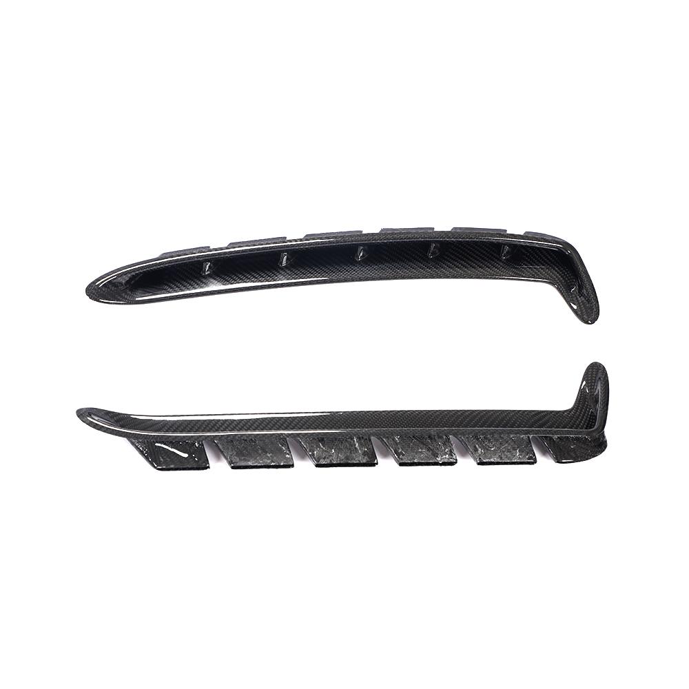 Carbon Fiber Front Side Foliage Leaf Fender Vent Air Outlet For Mustang