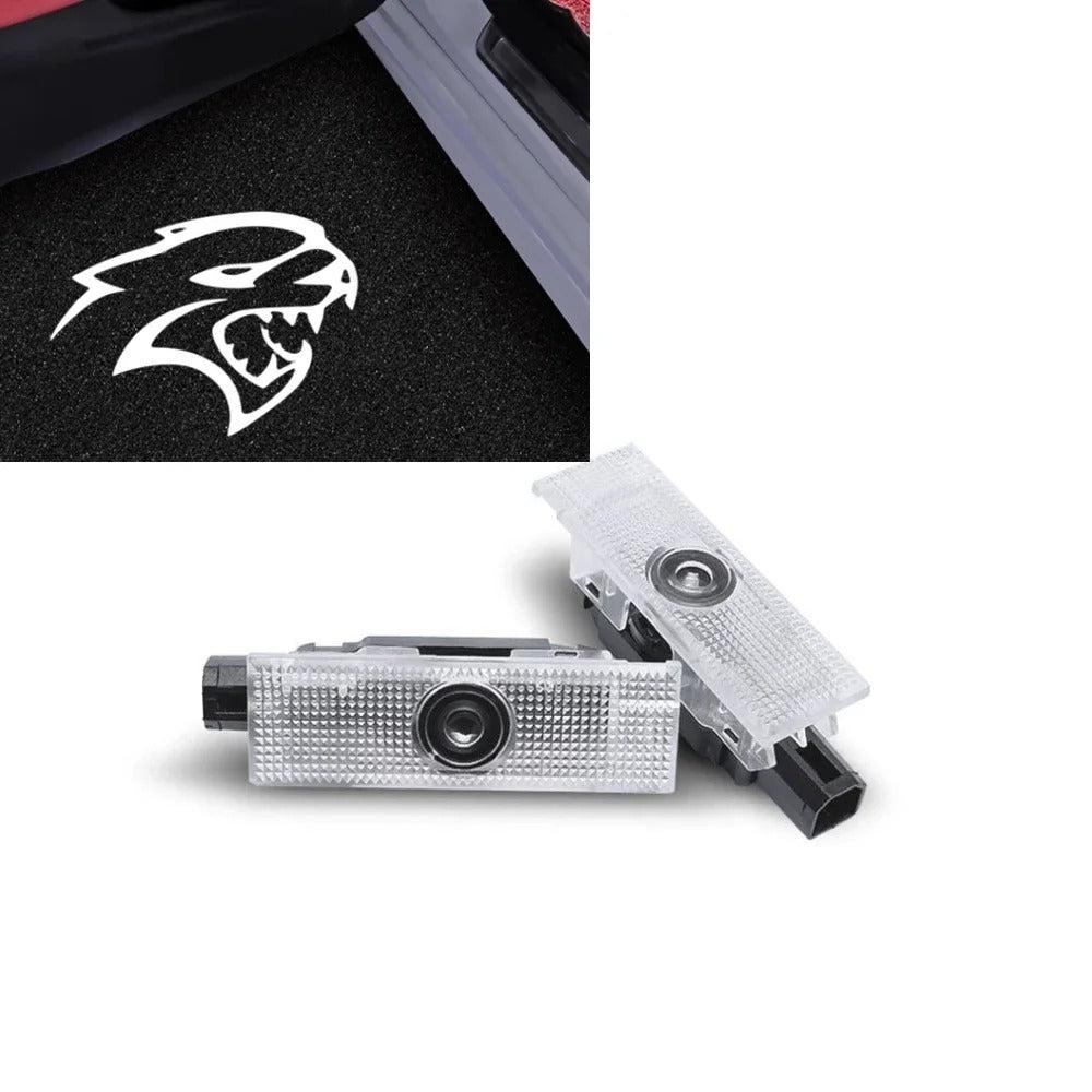 2PCS Led Car Door Laser Projector Welcome Lamp For Dodge Challenger