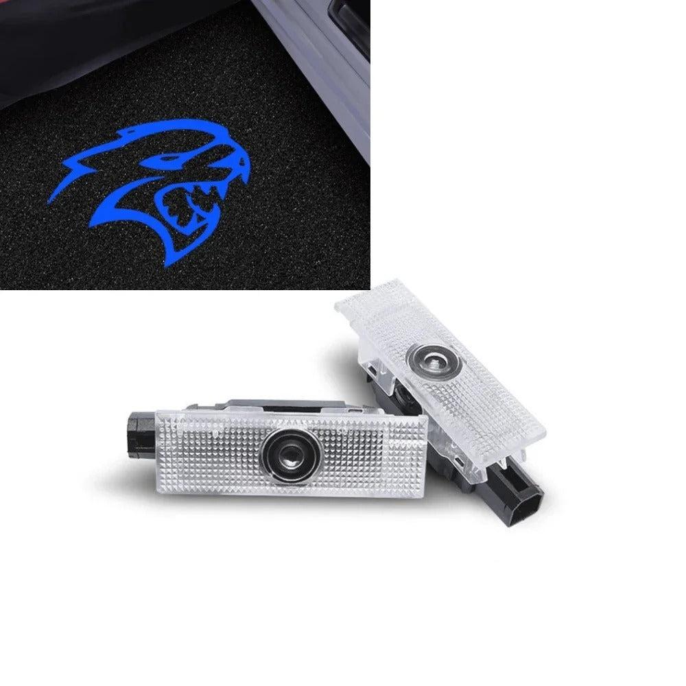 2PCS Led Car Door Laser Projector Welcome Lamp For Dodge Challenger