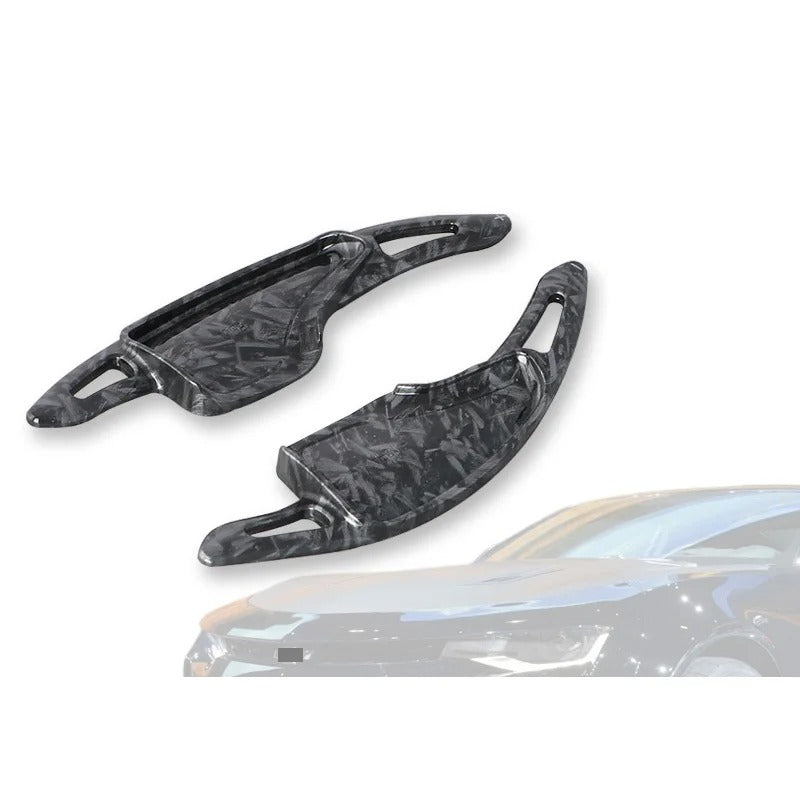 ABS Carbon Fiber Paddle Shifters Trim For Chevy Camaro