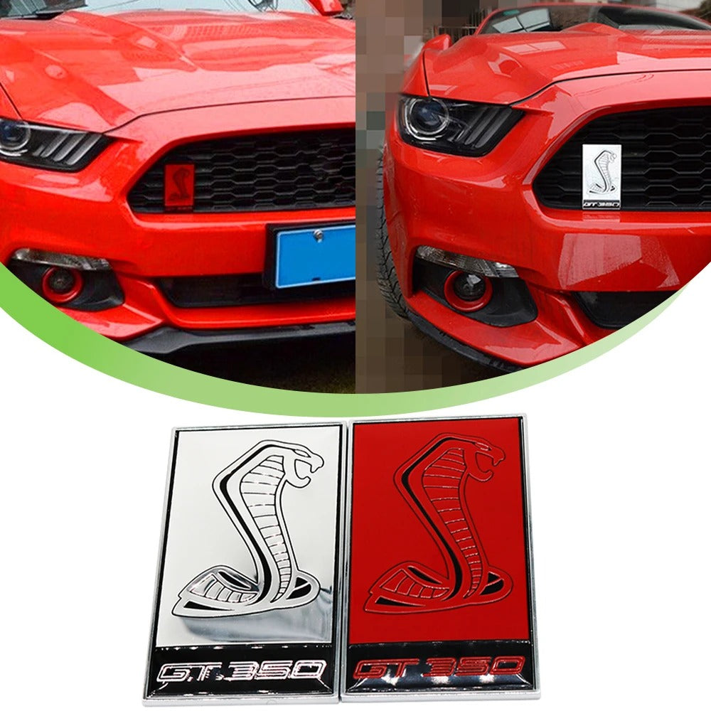 Metal GT350 Emblem Front Grill Emblem For Mustang