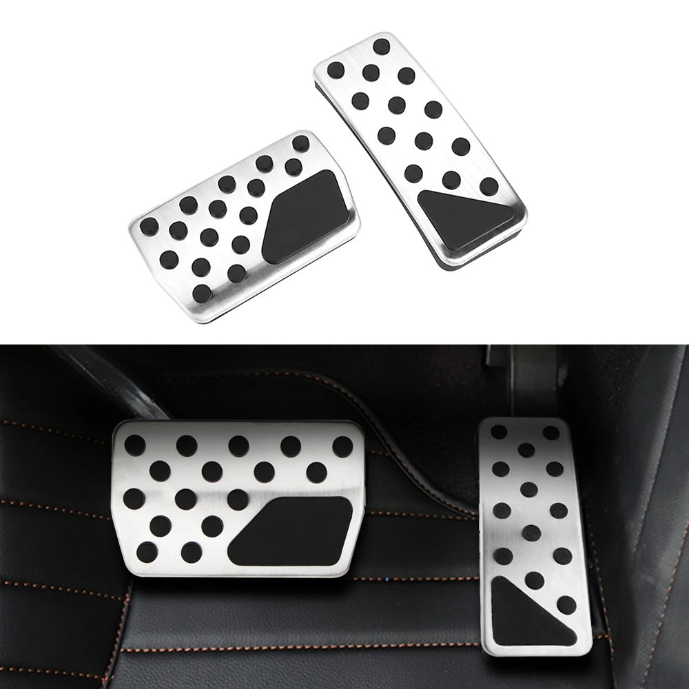 Stainless Steel Gas & Break Pedals Trim For Dodge Durango