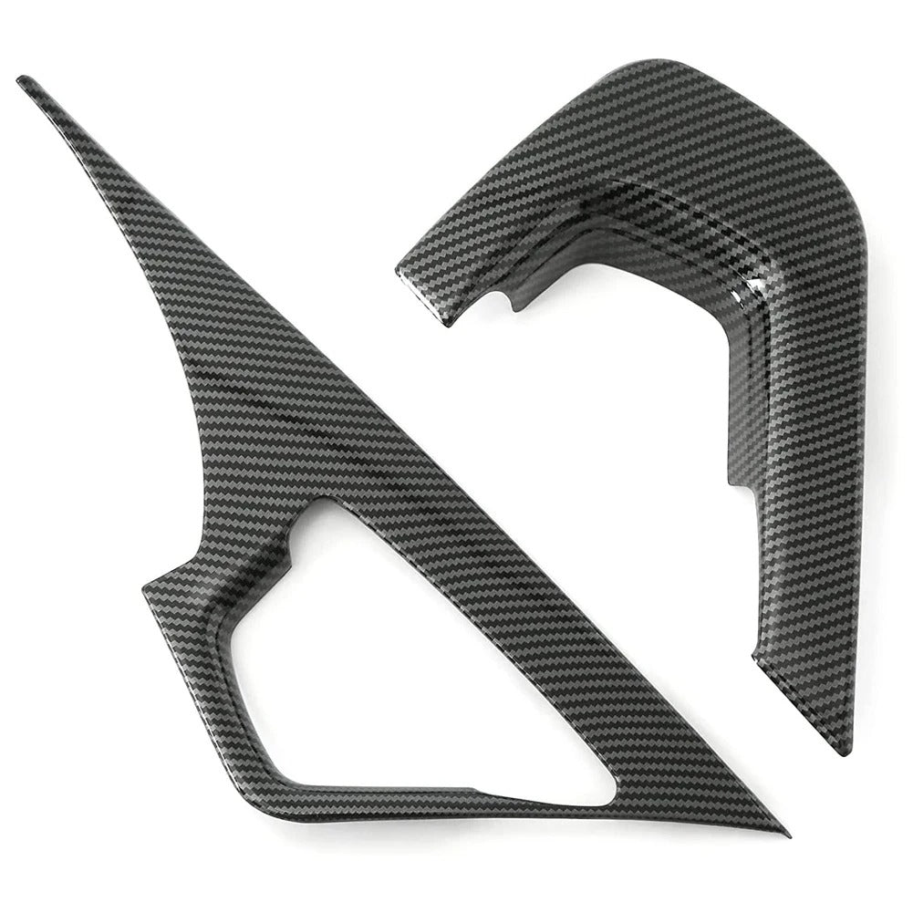ABS Carbon Fiber Central Control Armrest Cover Trim For C7 Corvette