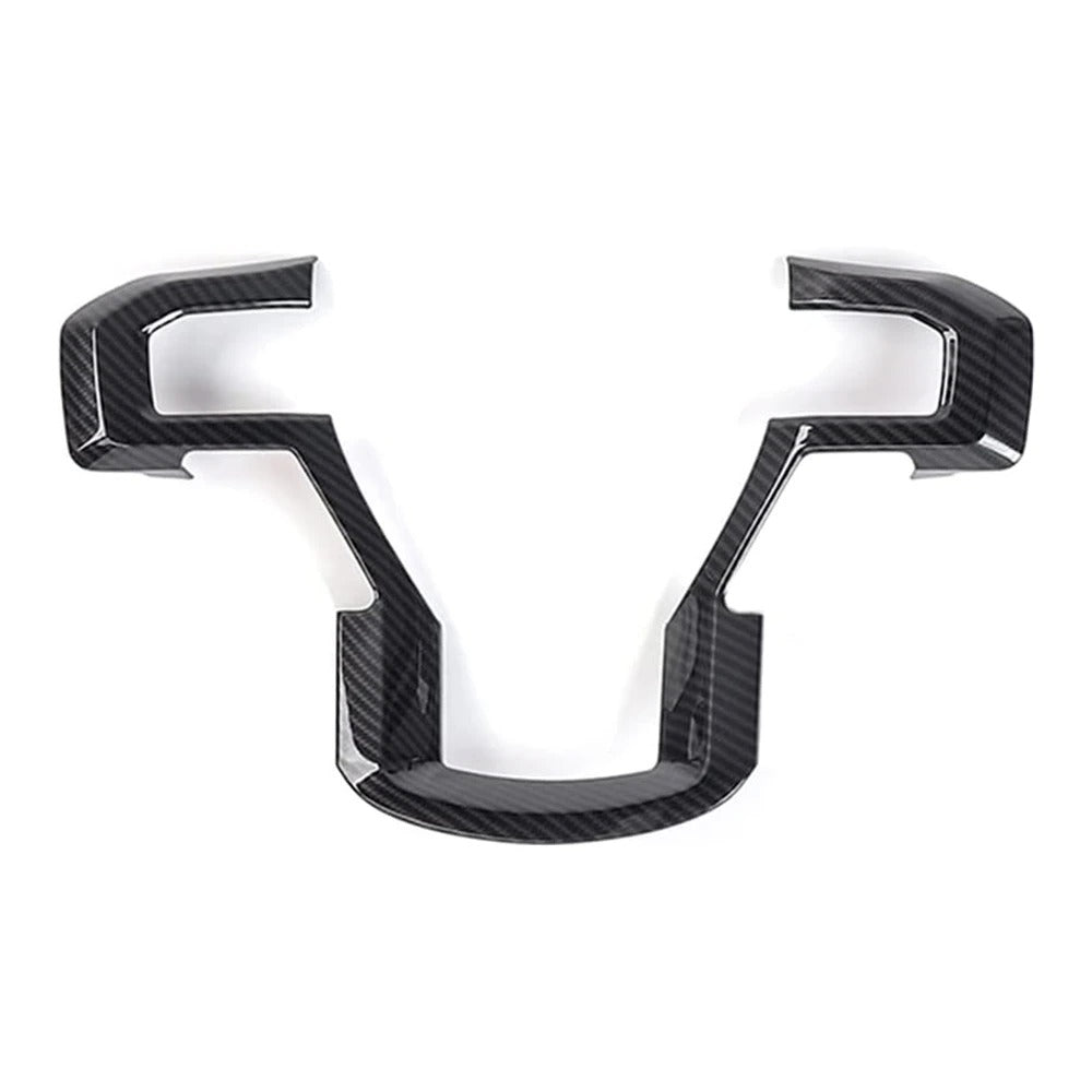 ABS Carbon Fiber Steering Wheel Cover Trim For Ford F-150