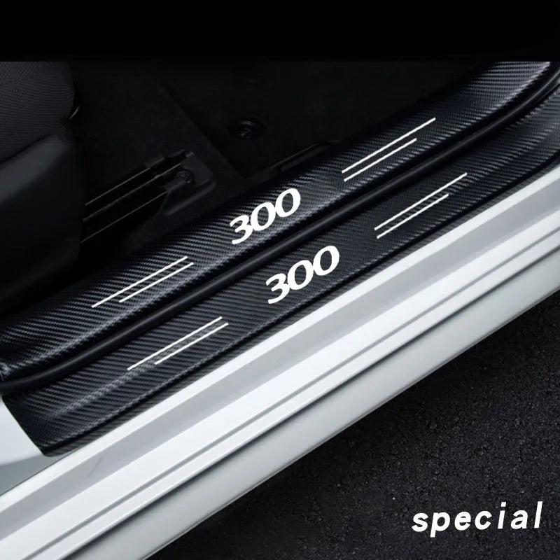 Carbon Fiber Look Door Sill For Chrysler 300